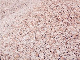 Crushed stone, close view