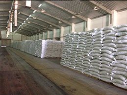 Sugar warehouse interior